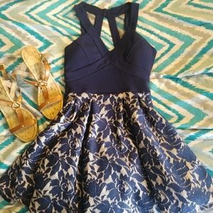 Navy Blue Homecoming Dress